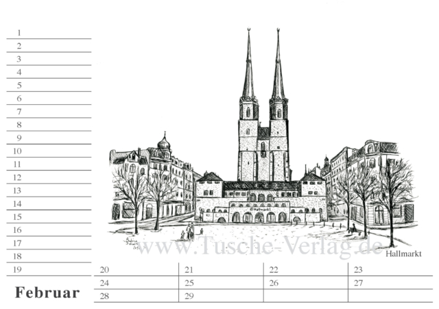 Der kleine Halle Geburtstagskalender