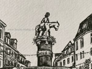Druck auf Büttenpapier in A5